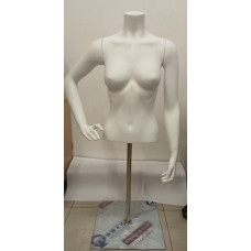 Полуторс 6P жіночий (білий матовий), 1рука на талі