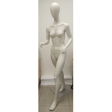 SYD-10 Манекен жіночий БЕЗЛИКИЙ білий матовий, біг