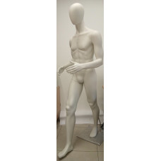 SYD-9 Манекен чоловічий БЕЗЛИКИЙ білий матовий, бі