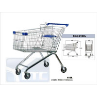 Тележка для самообслуживания, SCA-E150L, 150л., хром, детское сидение