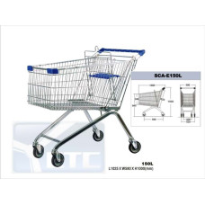 Тележка для самообслуживания, SCA-E150L, 150л., хром, детское сидение