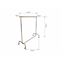 1002al MT Вешалка одинарна 1500x1500mm