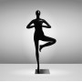 YOGA-8 Манекен женский чёрный безликий