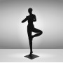YOGA-8 Манекен женский чёрный безликий