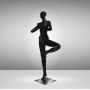 YOGA-8 Манекен женский чёрный безликий