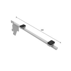 SL-H016 Кронштейн для скла 280мм (труба dm12 mm)