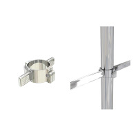 PL25 Двухсторонний держатель для овальной трубы dm50/dm30*15*1,5